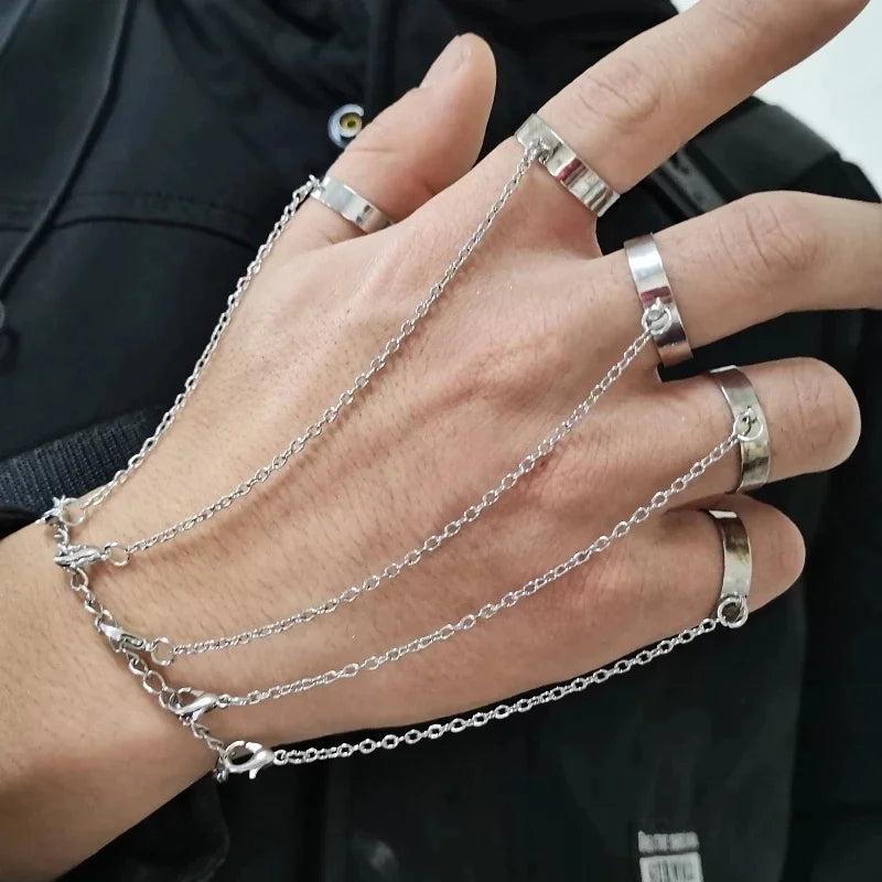 Dainty Hand Chain Bracelet Ring