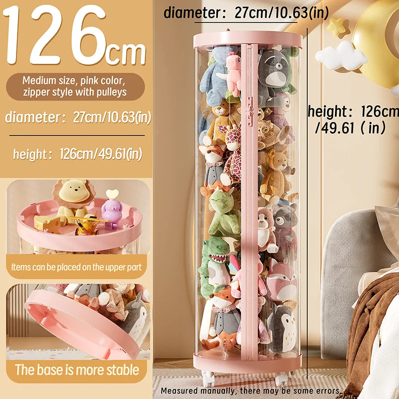 Transparent Doll Storage Box