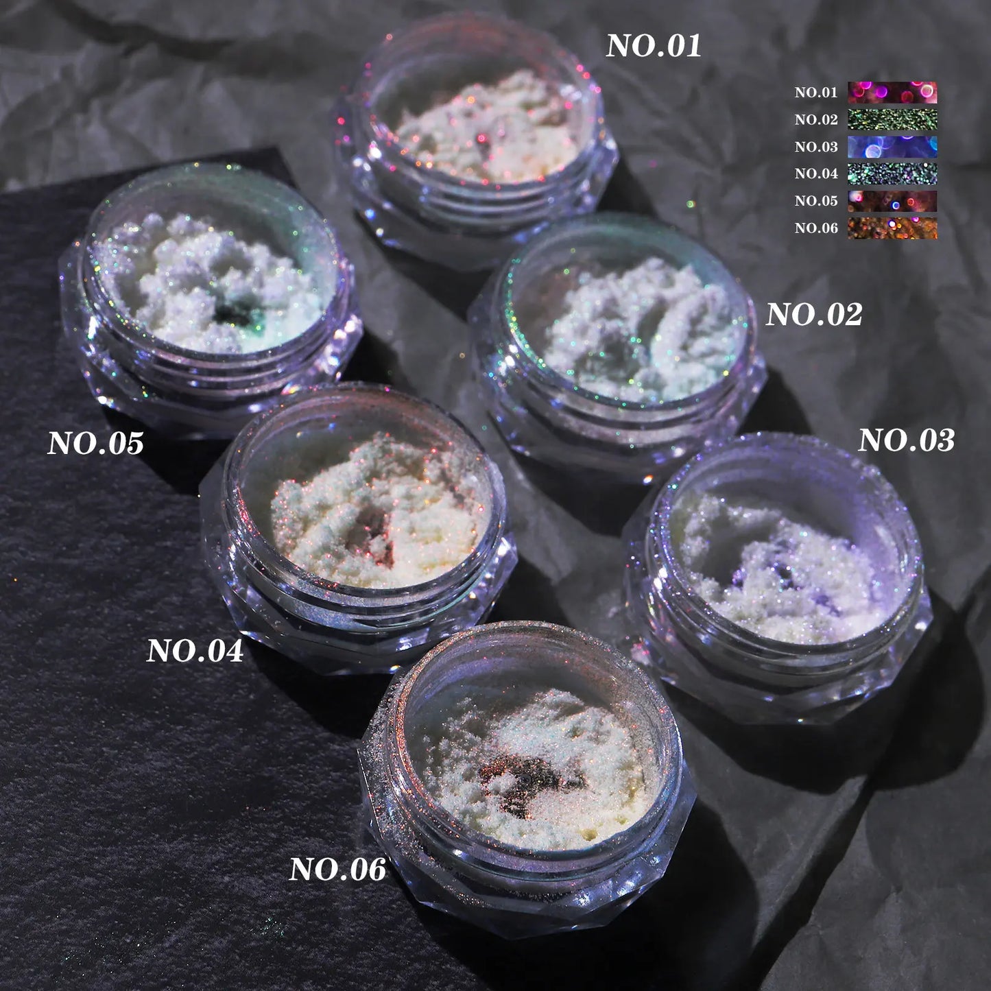 Nail Glitter Aurora Ice Transparent