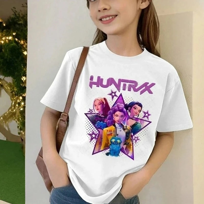 Kpop Demon Hunters Cartoon Tee Shirt