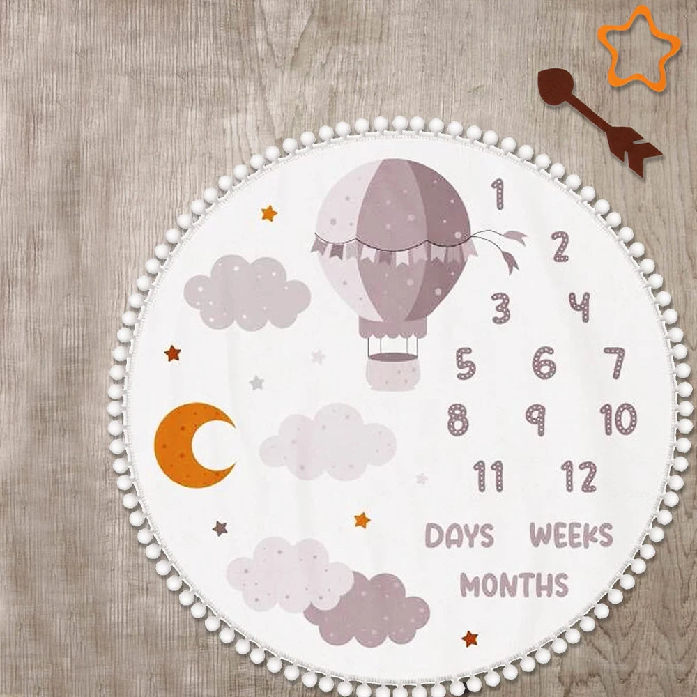 Milestone Blanket Baby First Year Calendar