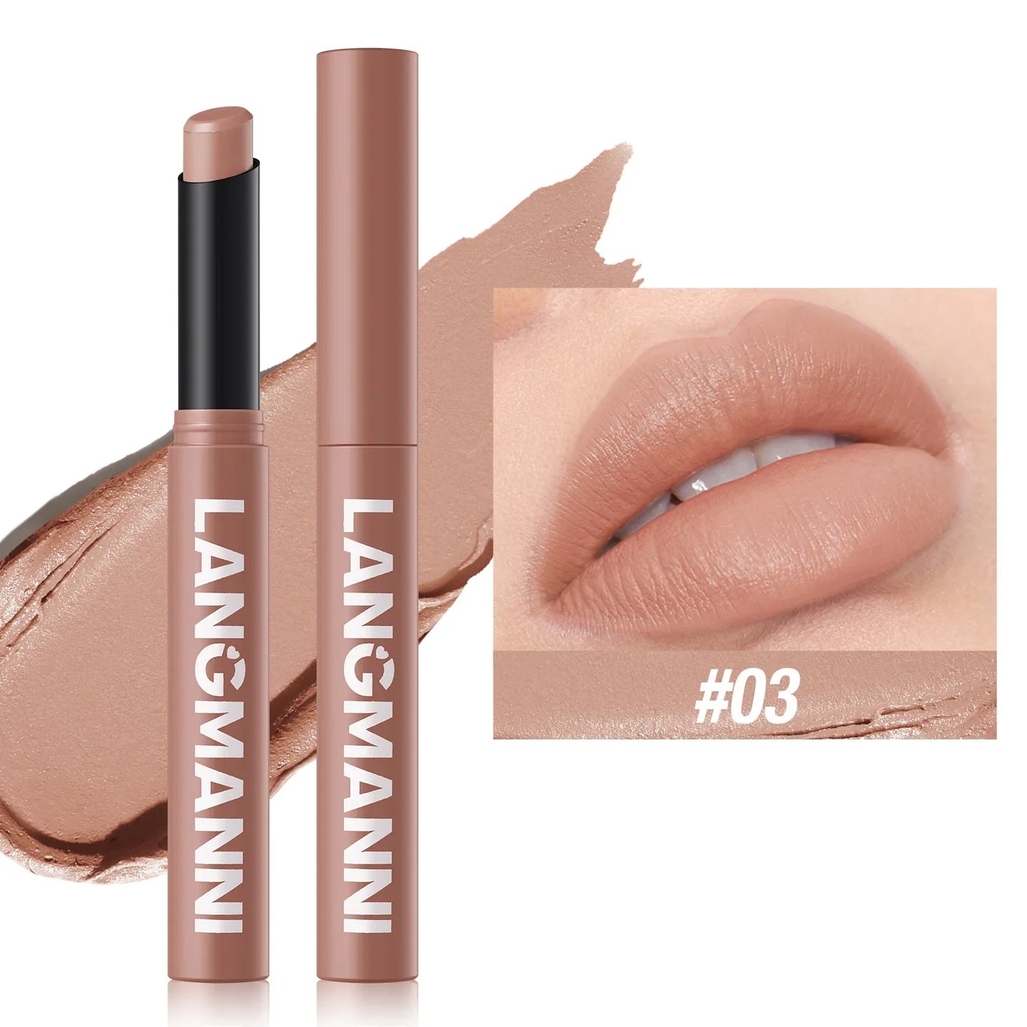 New Rotating Velvet Matte Lipstick+Pencil