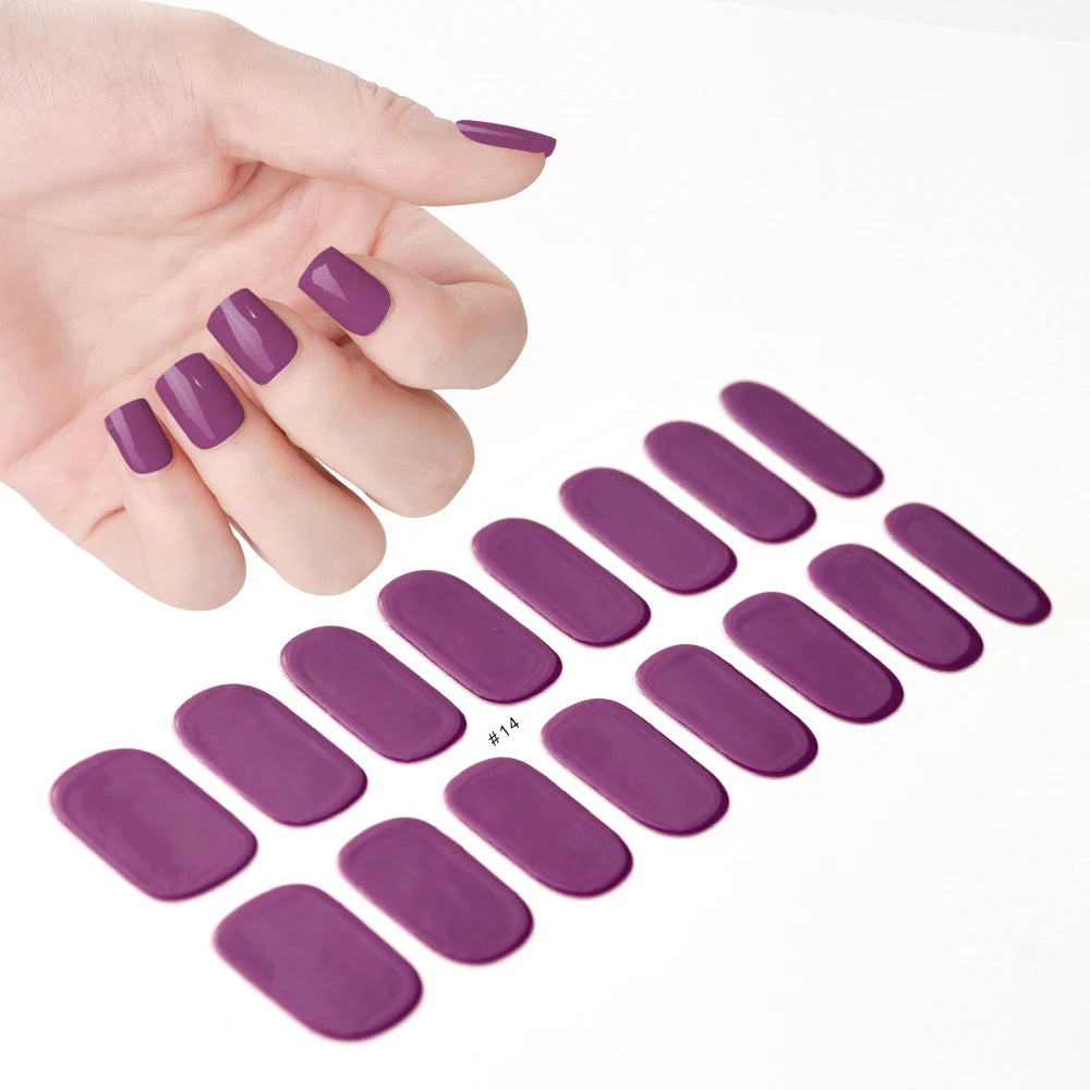 Transparent Semi Cured Gel Nail Strips