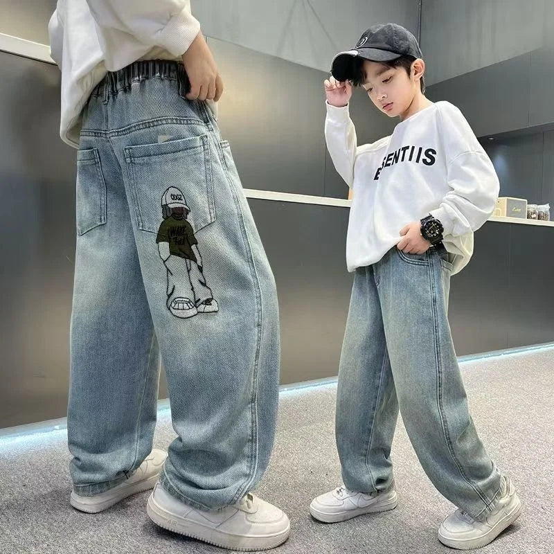 Boys Denim breathable Casual Jeans Pants
