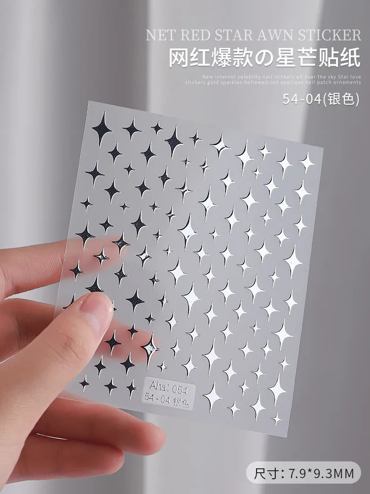 3D Star Nail Art Stickers