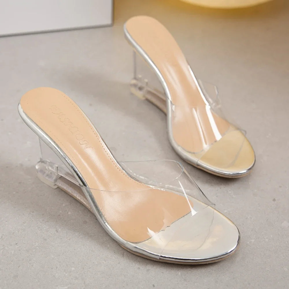 Women New Fashion Crystal Wedge Shoes