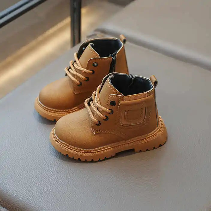 Leather Casual Comfortable Warm Kids Boots