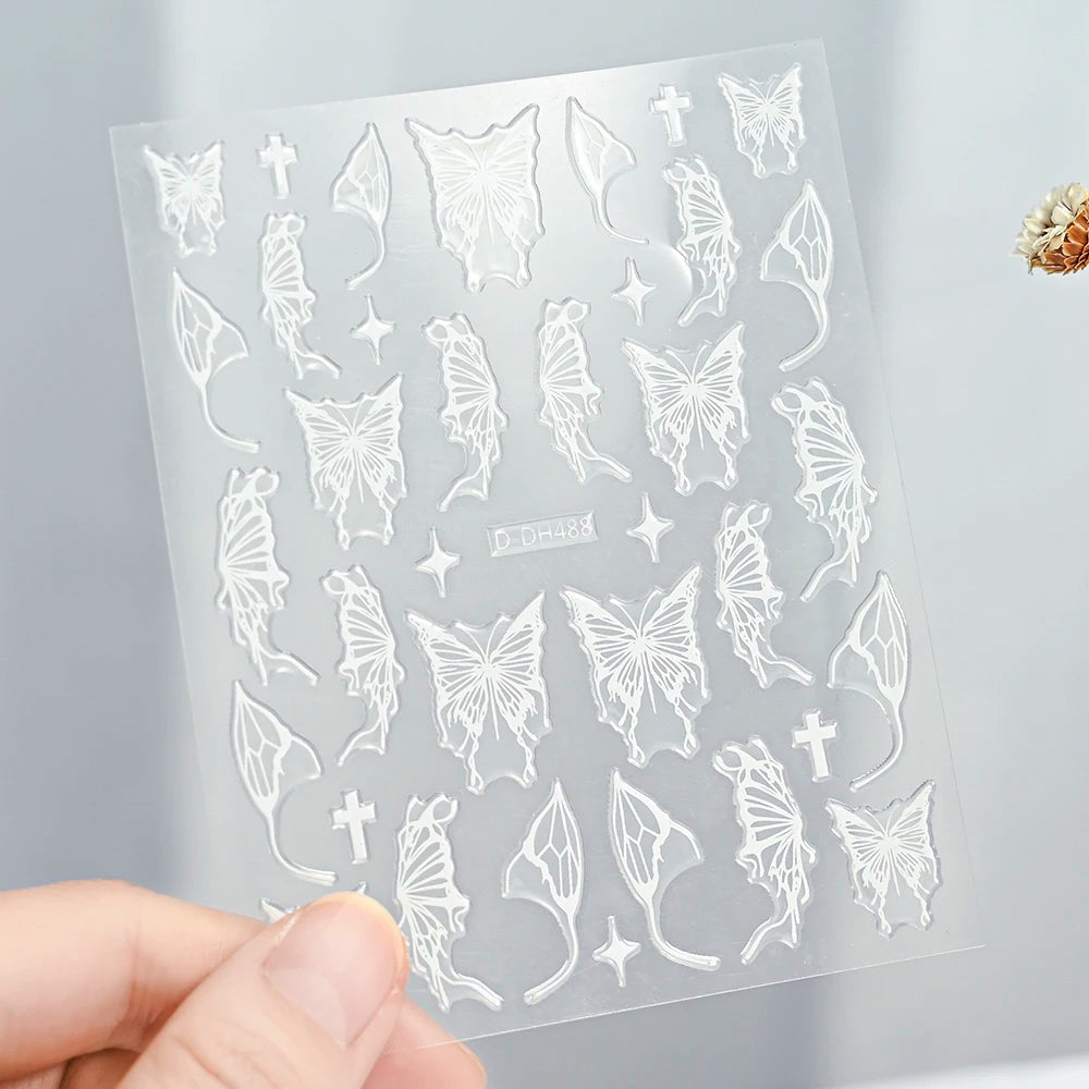 3 D Bronzing Nail Art Sticker