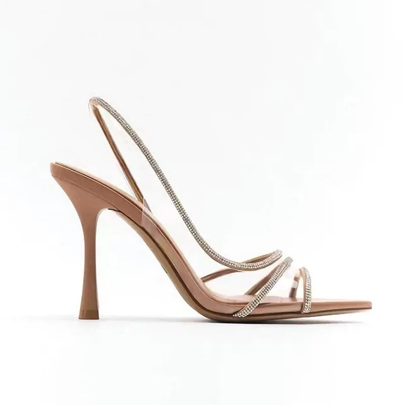 Women's Fairy Style Sexy Diamond Open Toe Sandals