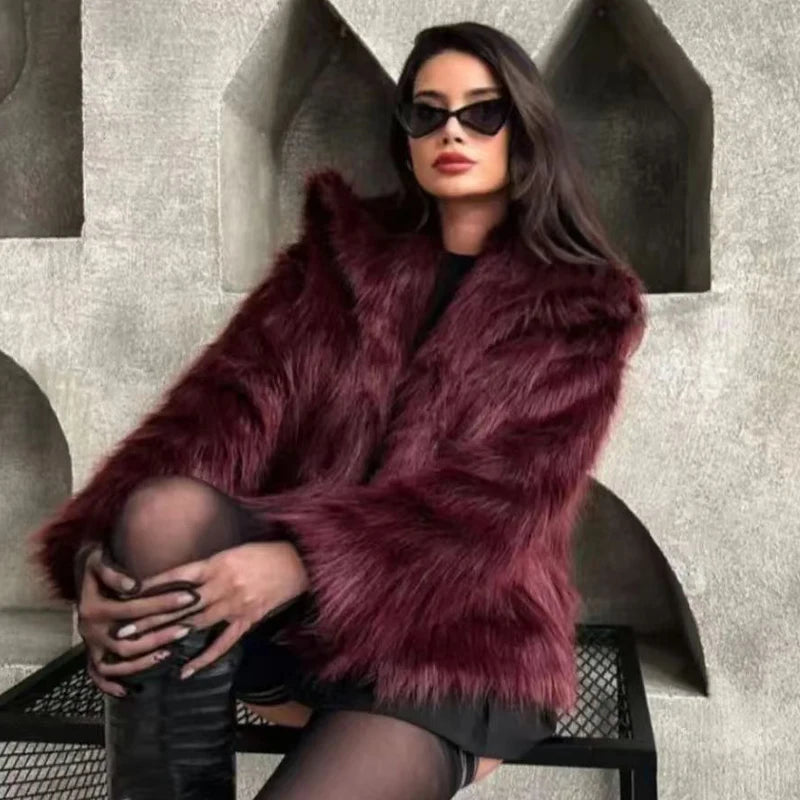 Women's Warm Fur Bomber Coats