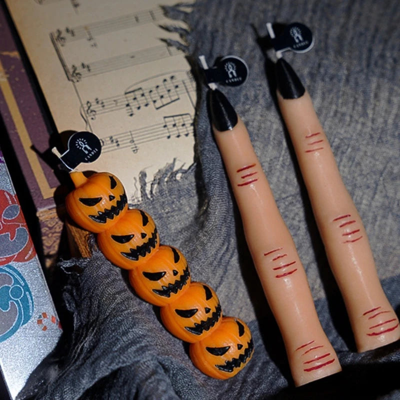 Halloween 2025: Scented Pumpkin Candles with Skull Design - Perfect Decorations for Festive Parties, Ideal Ornaments & Gifts