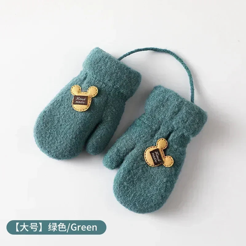Baby Mohair Plush Thick Gloves