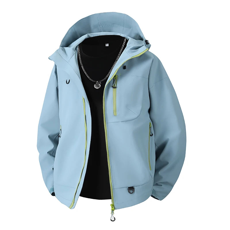 Windbreaker Hooded Zip Up Hiking Jackets