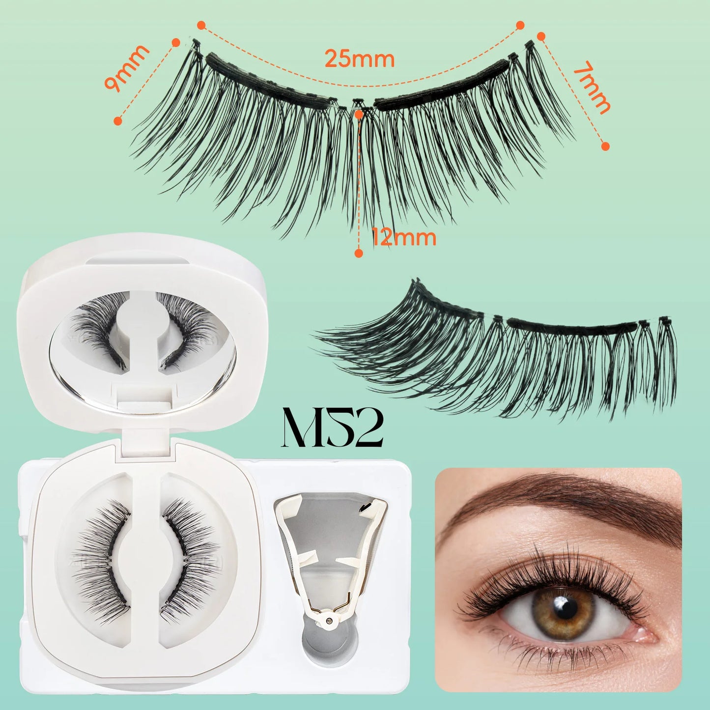 Magnetic No Glue Needed Reusable Eyelashes