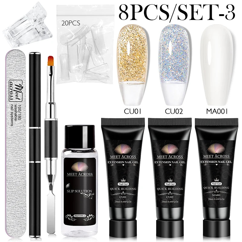 Extension Nail Gel Polish Set
