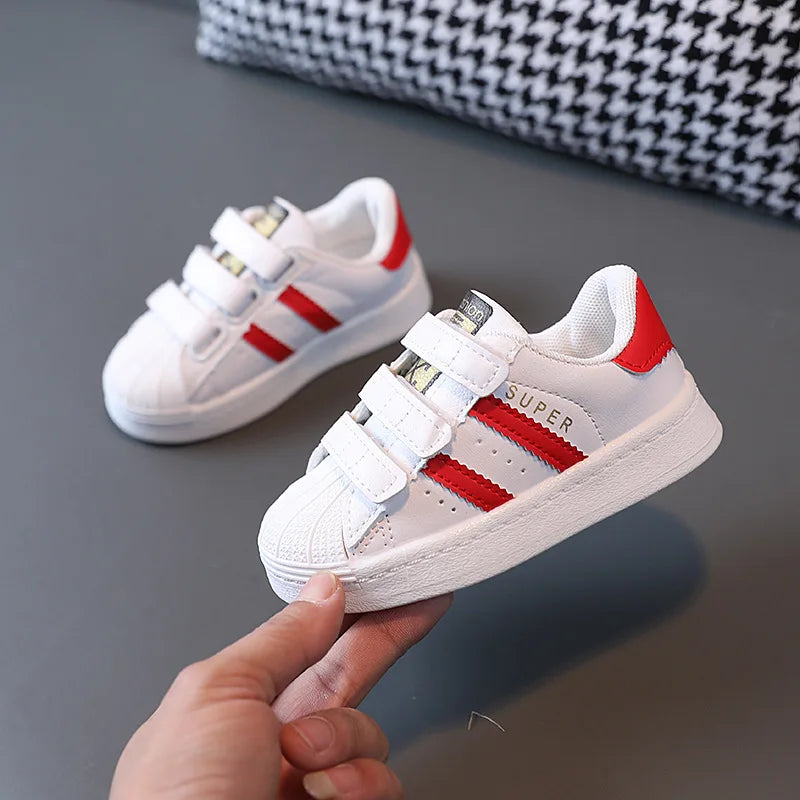 Children's Fashion Design Hook Breathable Sneakers