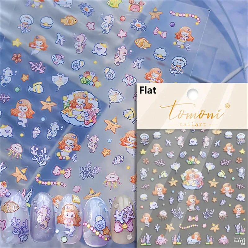 Soft Relief Decoration Nail Art Stickers