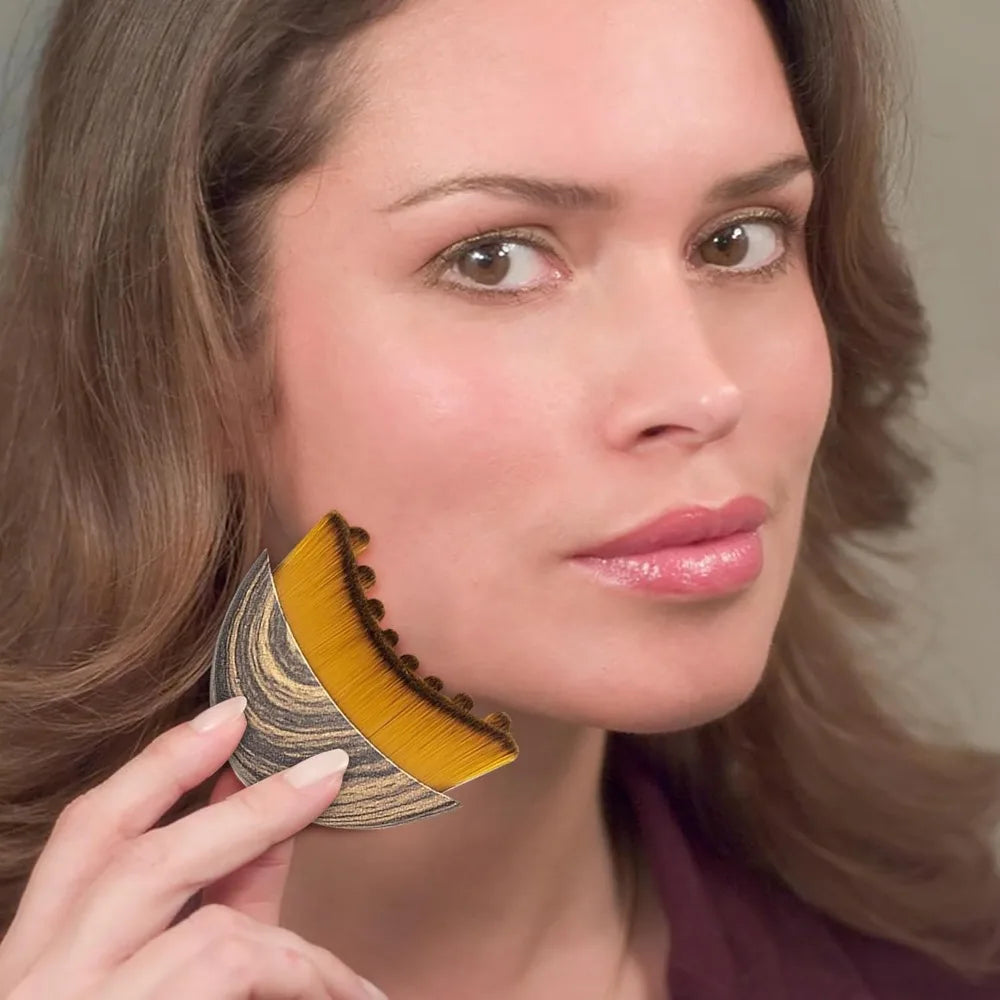 Lymphatic Contour Face and Body Brushes The Lymphatic Drainage Massager for Face Dry Brushing Face Brush Chin Jawline Sculpting