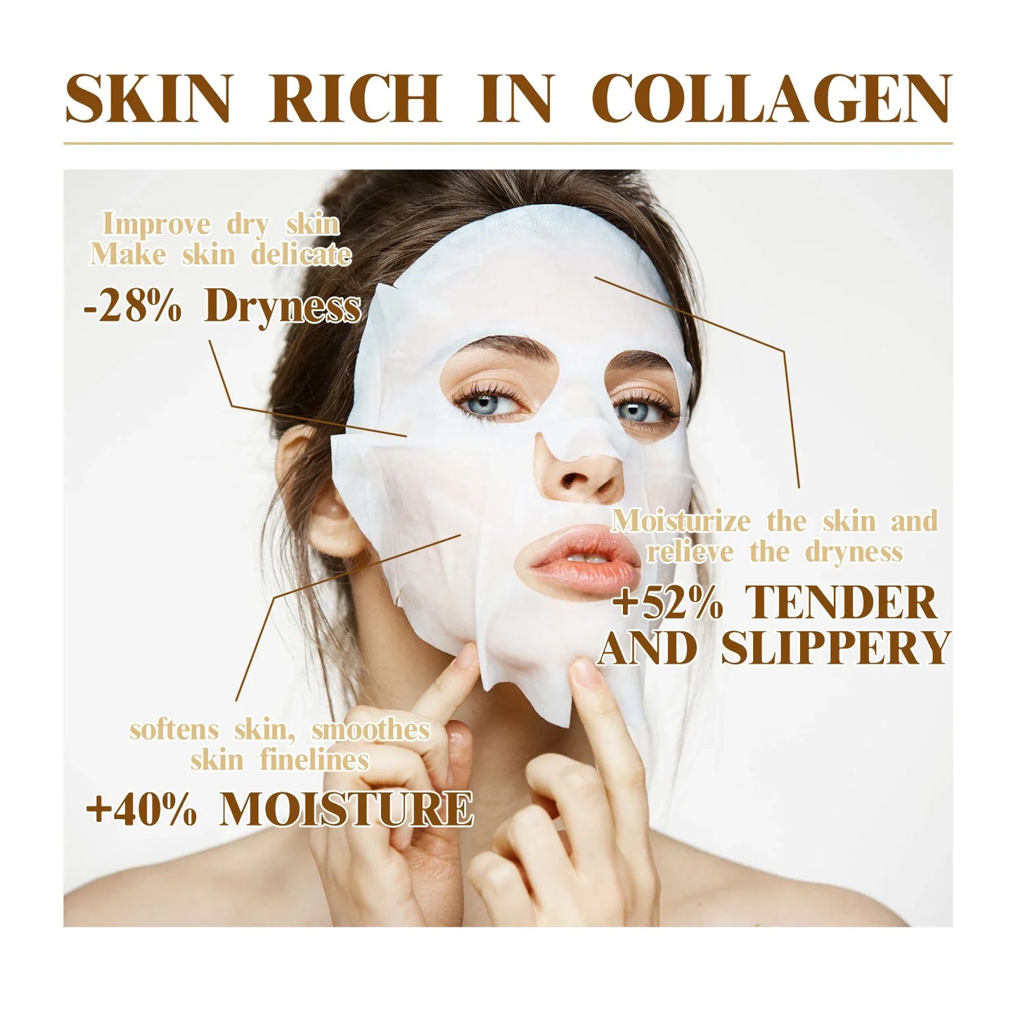 10PCS Collagen Anti Wrinkle Facial Mask