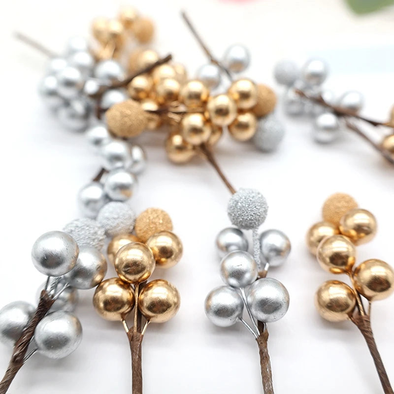 10 PCS Artificial Christmas Tree Berries