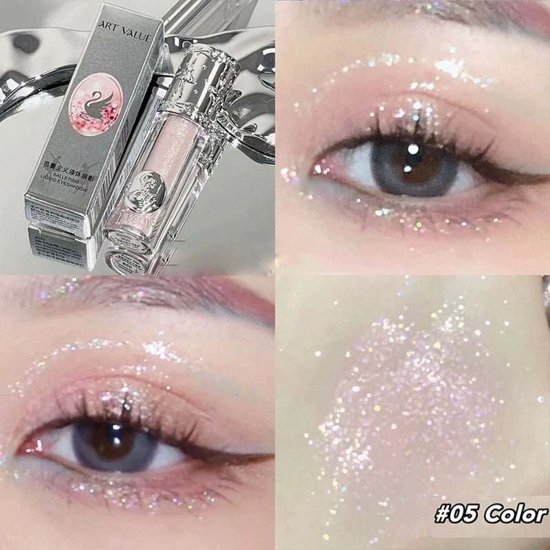 Glitter Liquid Eye shadow Eyeliner Lying