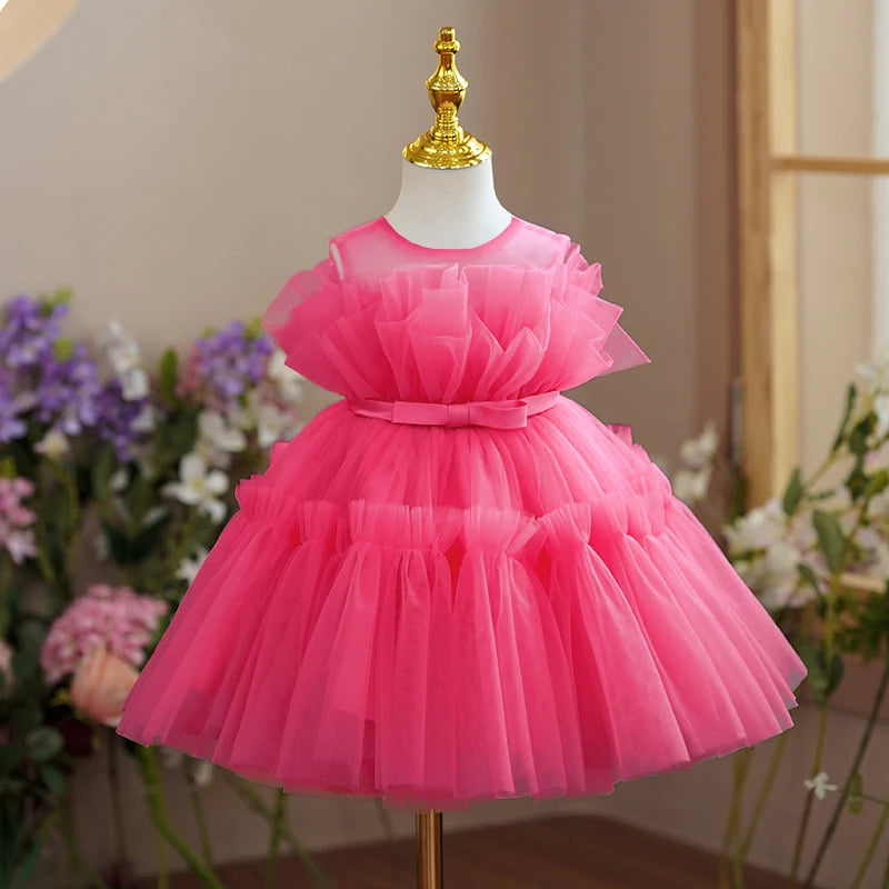 Flower Tulle Tutu Formal Dress