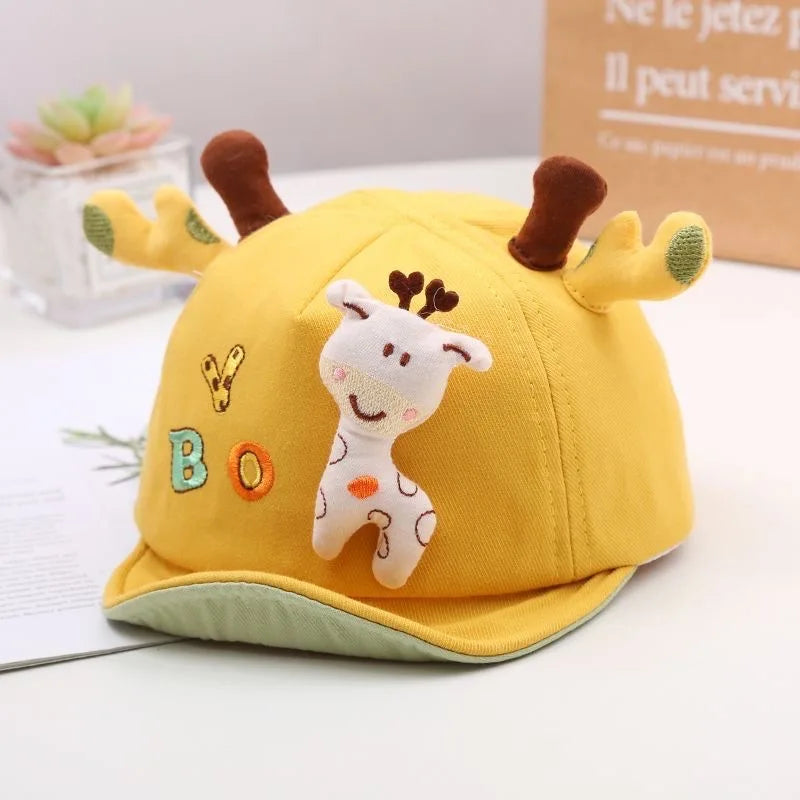 Cute Giraffe Baby Duckbill Hat