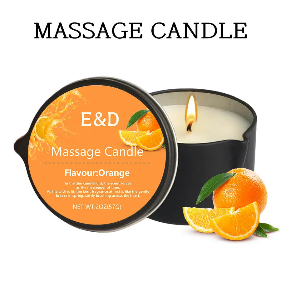 1PC Massage Oil Candles,luxury aromatherapy candles,for Stress Relief and SkinMoisturizing, SM Product Scented Candle Body Oil