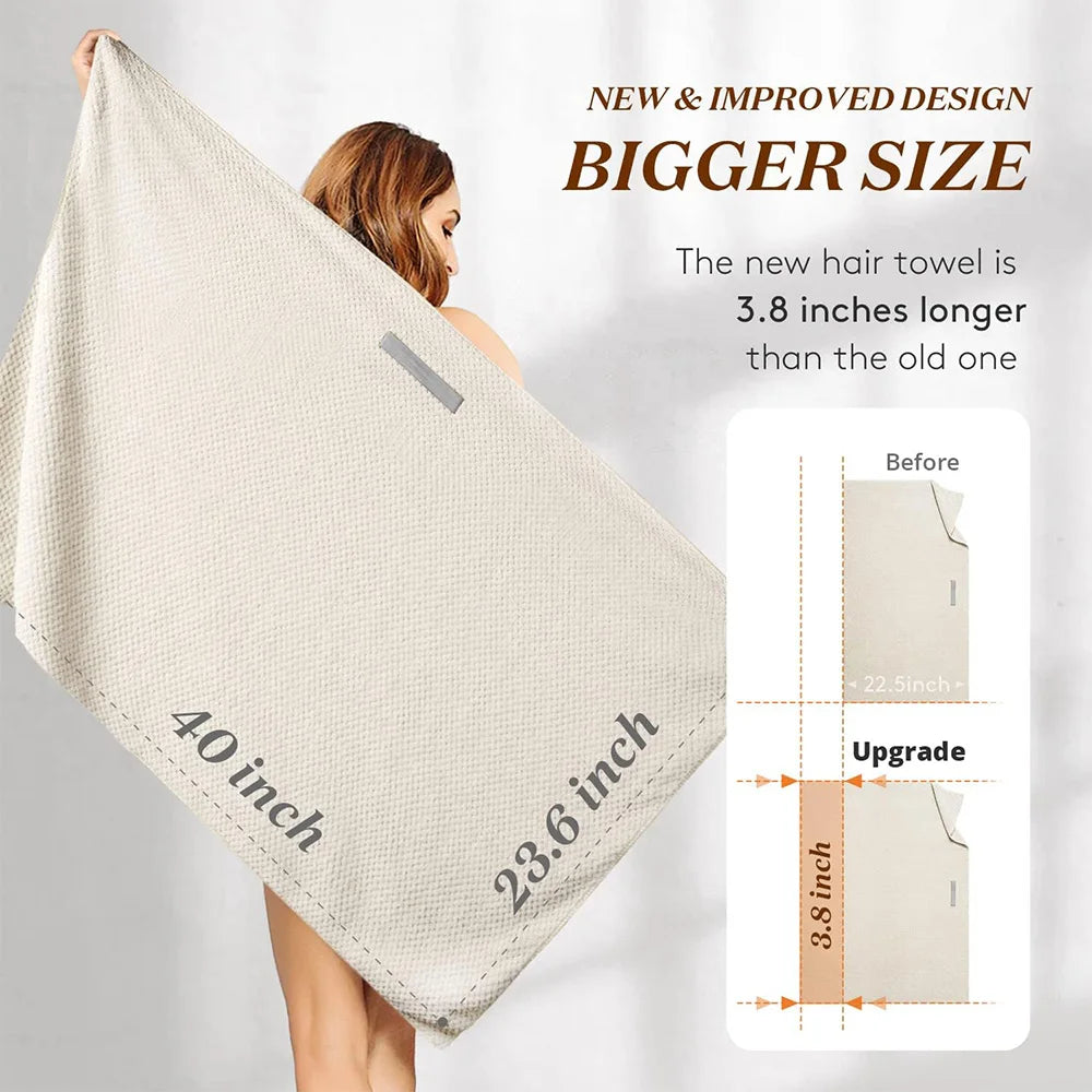 Microfiber Hair Towel Extra Large Wrap