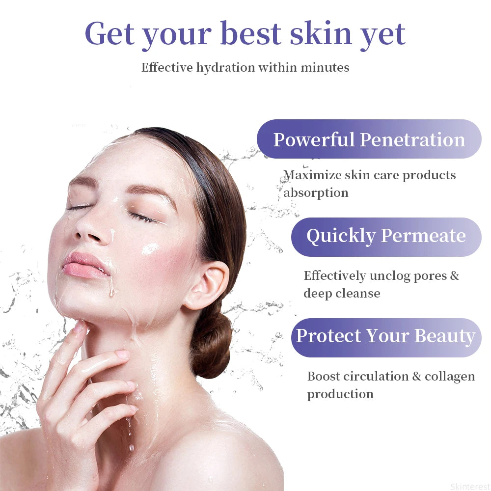 50ML Facial Steamer Nose Steamer Hot Sprayer Face Humidifier Skin Moisturizing Pores Cleansing Skin Deep Hydration Control Oil