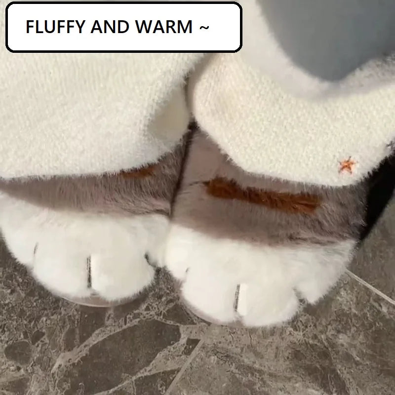 New Adorable Kitty Claw Slippers