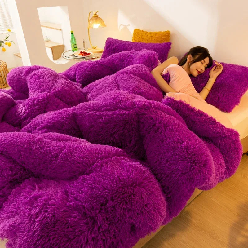Fur Lamb Fur Warm Winter Comforter