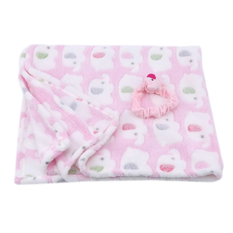 Cartoon Baby Blanket Air Conditioning Quilt Velvet Pillow
