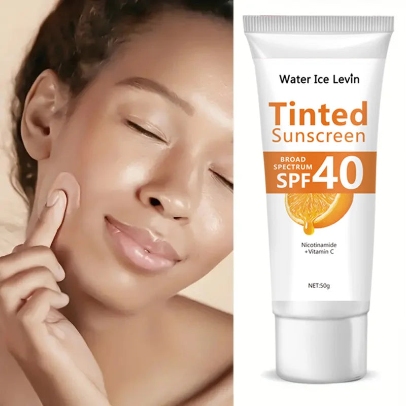 Orange sunscreen lotion moisturizer anti-aging