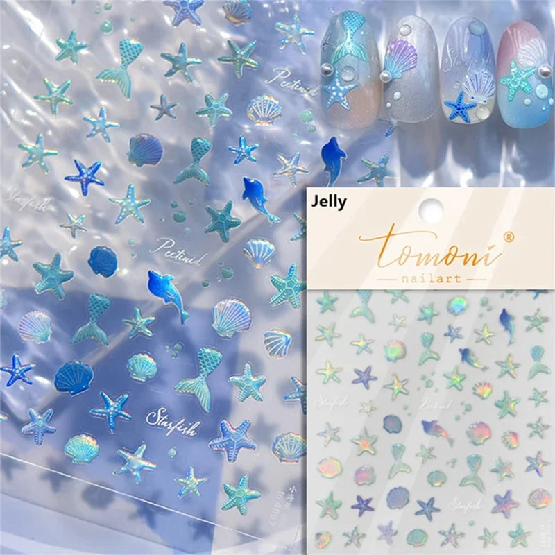 Soft Relief Decoration Nail Art Stickers