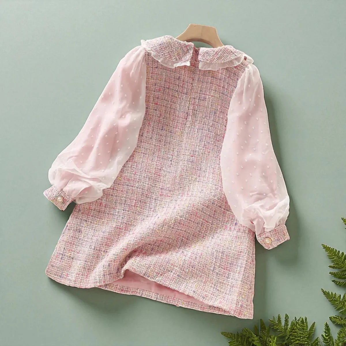 Flower Cute Lace Voile Floral Embroidery Dress