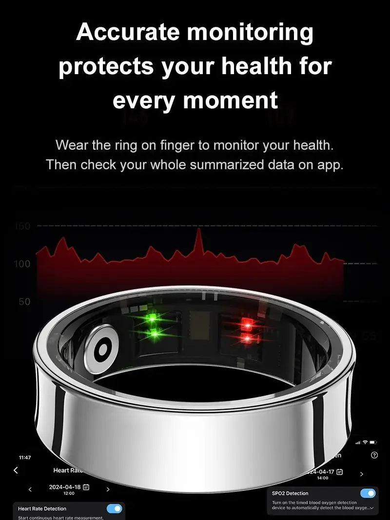 New Smart Ring Mode Skin Temperature Monitor