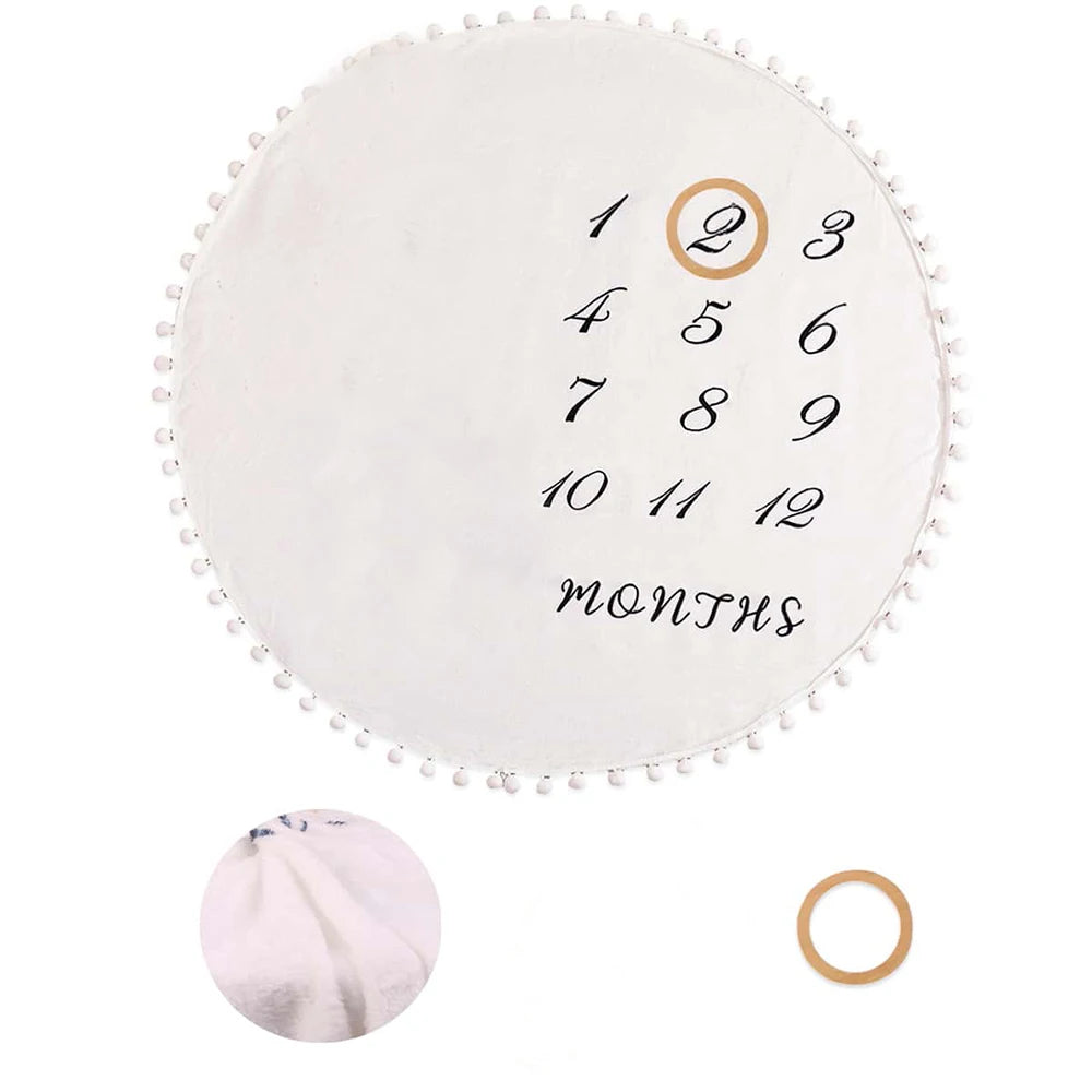 Milestone Blanket Baby First Year Calendar