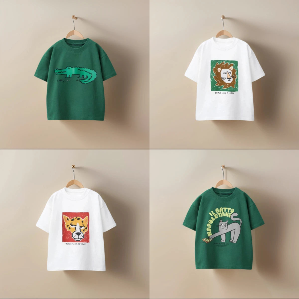 Children T-shirt Printed Cartoon Sport Shirt