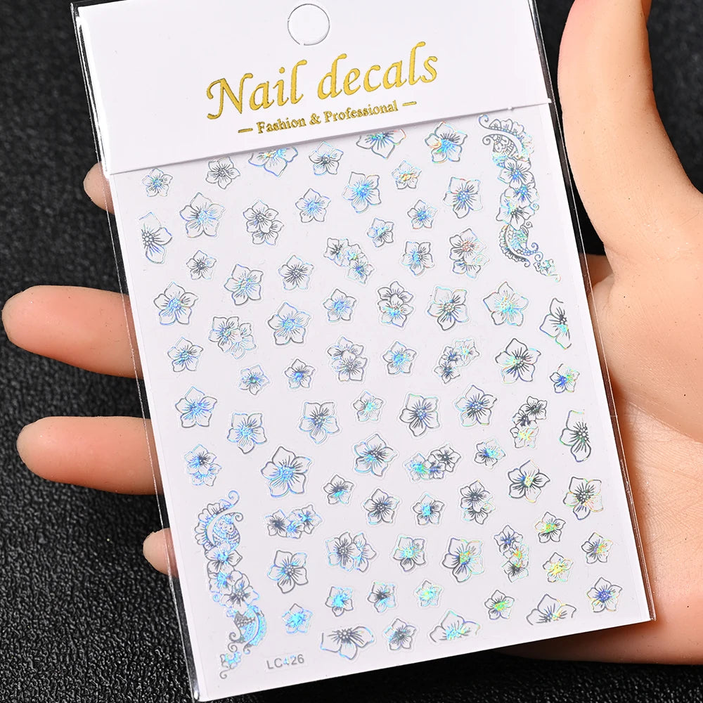 3 D Bronzing Nail Art Sticker