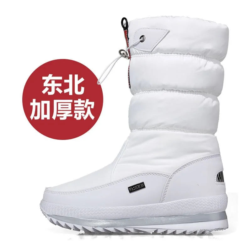 women's snow Warm Plush Mid-calf Boots