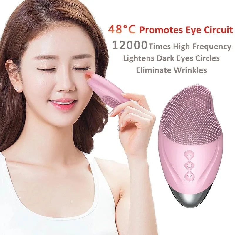 USB Facial Rechargeable Silicone Cleansing Brush