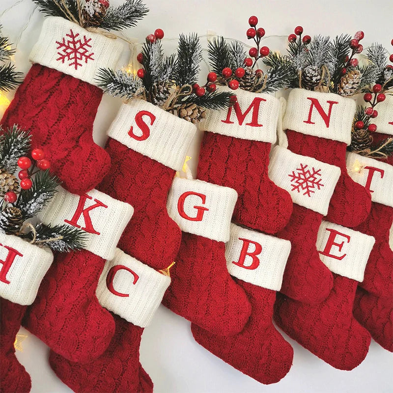 Christmas Boots Letters Christmas Stocking