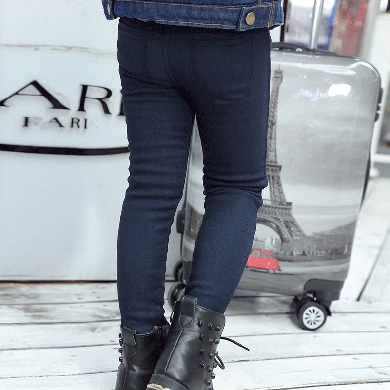 Pencil elastic baby Leggings imitation jeans