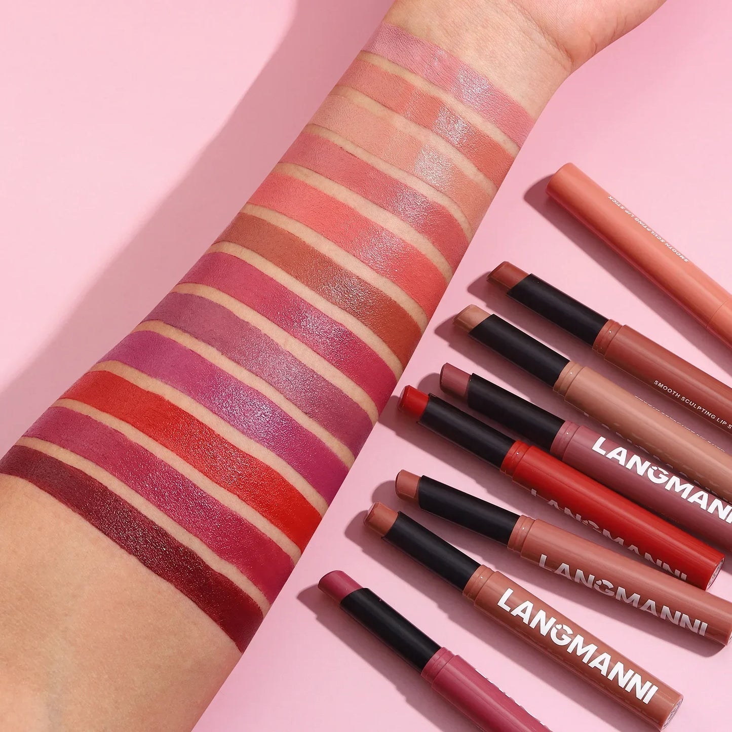 New Rotating Velvet Matte Lipstick+Pencil