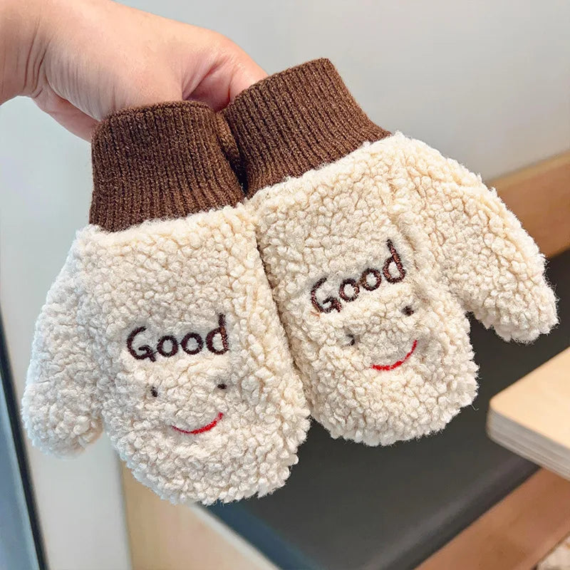 Lamb Fleece Warm Baby Plush Mittens