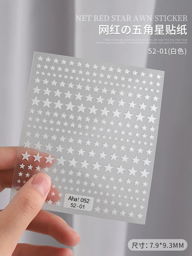 3D Star Nail Art Stickers
