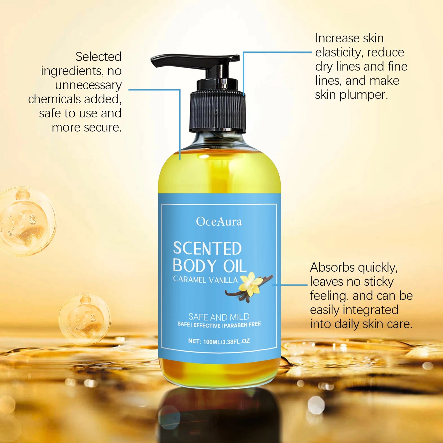 Vanilla Body Massage Oil