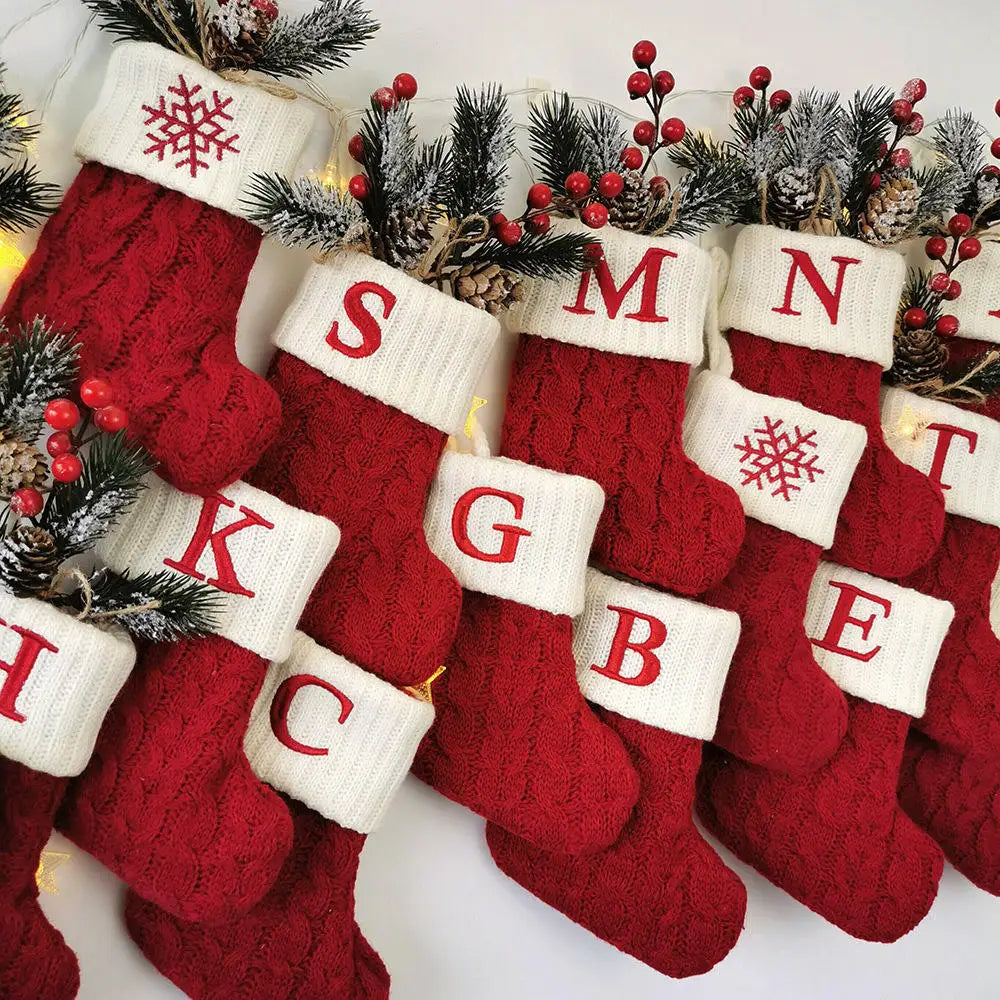 Christmas Boots Letters Christmas Stocking