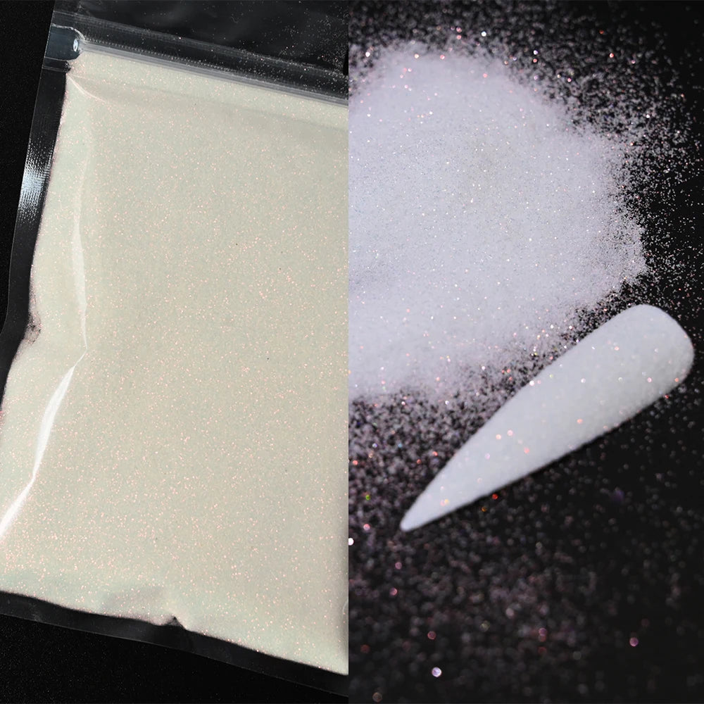 Glitter Snow White Nail Art Sugar Powder